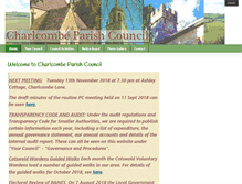 Tablet Screenshot of charlcombeparishcouncil.org